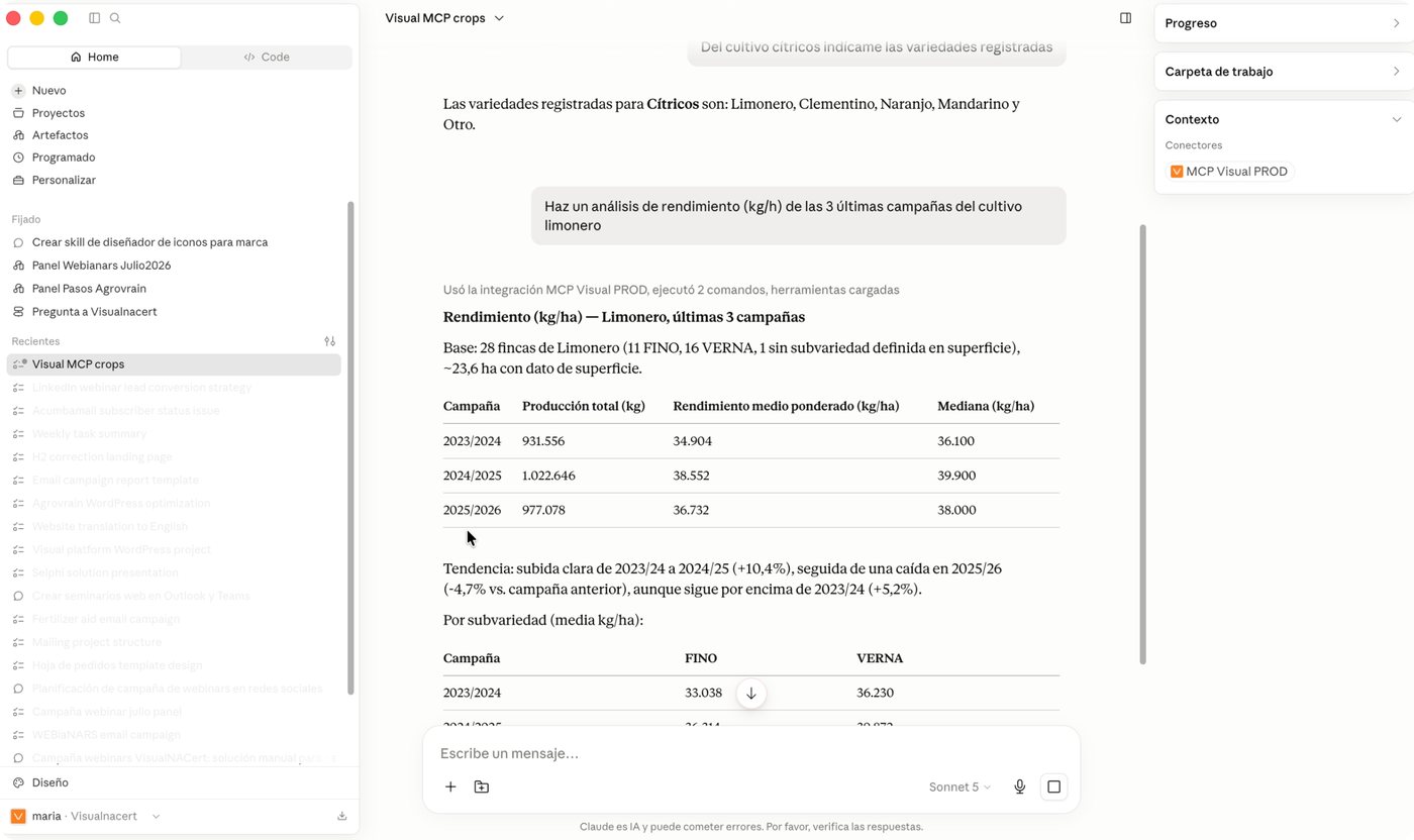 Mercedes Iborra, cofundadora de VisualNACert, sobre inteligencia artificial en agricultura